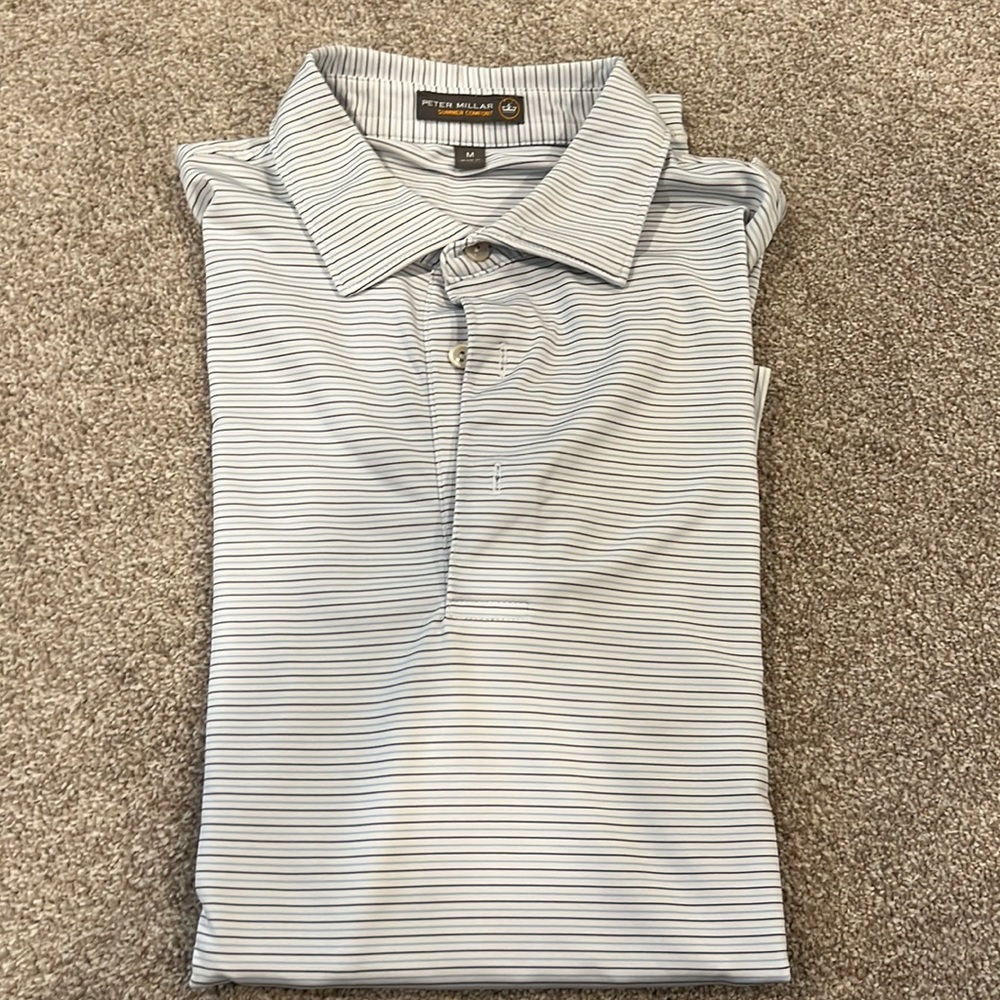 Peter Millar Short Sleeve Polo / size Medium